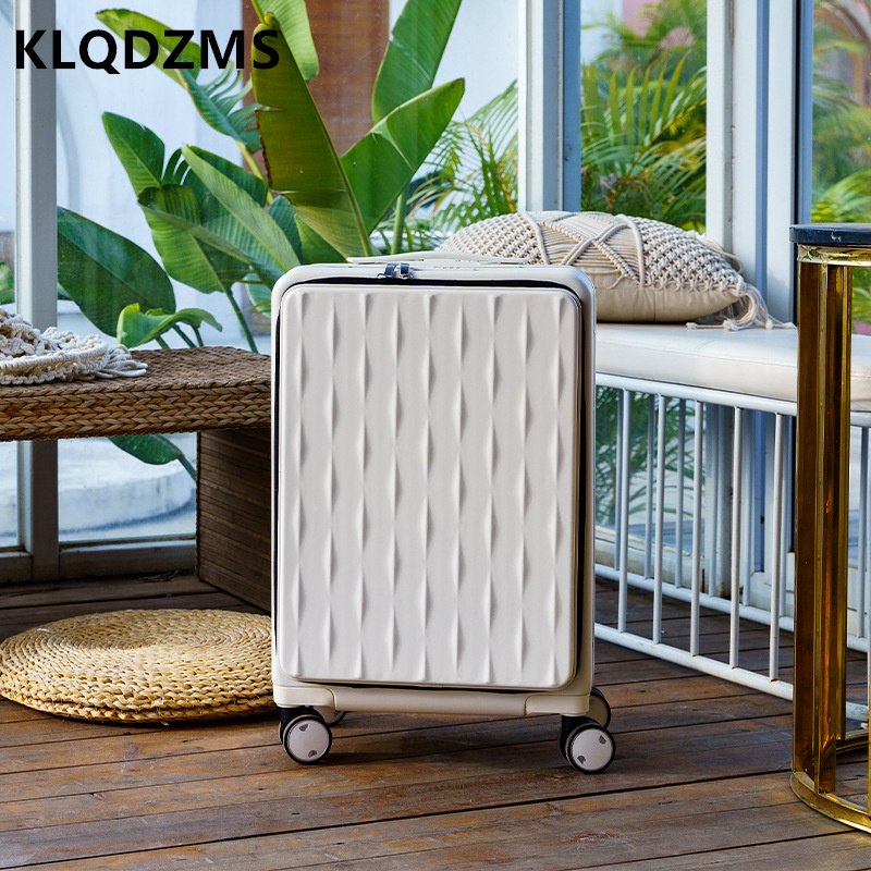 Front Opening Laptop Luggage 24 Inch - KLQDZMS Travel Luggage Front Opening Laptop