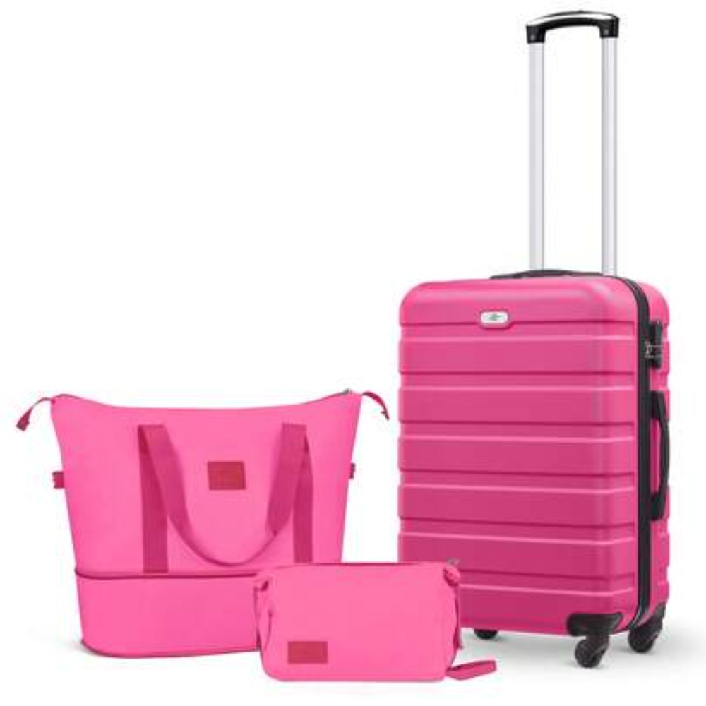 Expandable Hard Shell Luggage Set - 3 Piece Carry On Luggage Set