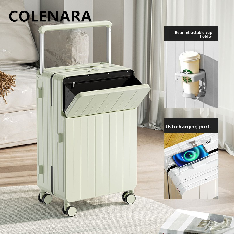COLENARA Multifunctional Suitc - đánh giá và giá Front Opening Laptop Luggage 24 Inch