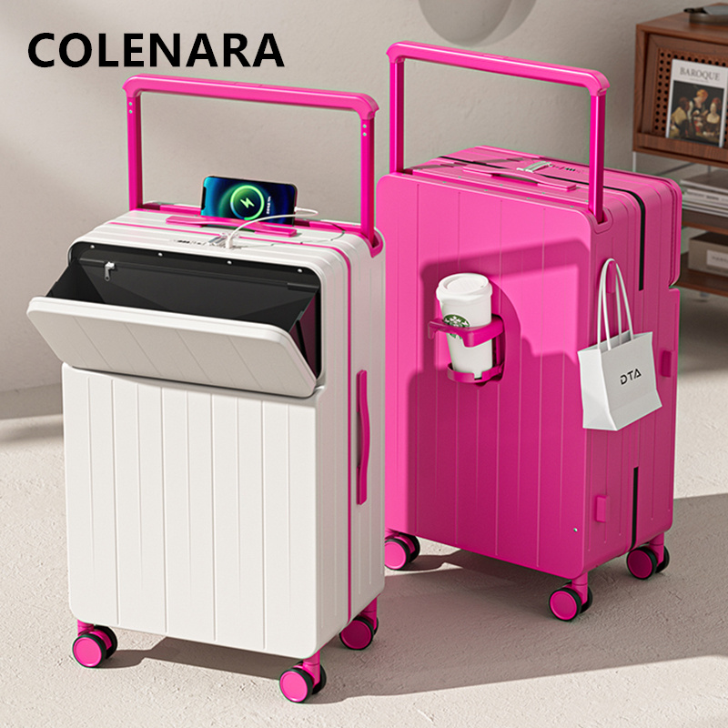 COLENARA Multifunctional Suitc - đánh giá và giá Front Opening Laptop Luggage 24 Inch