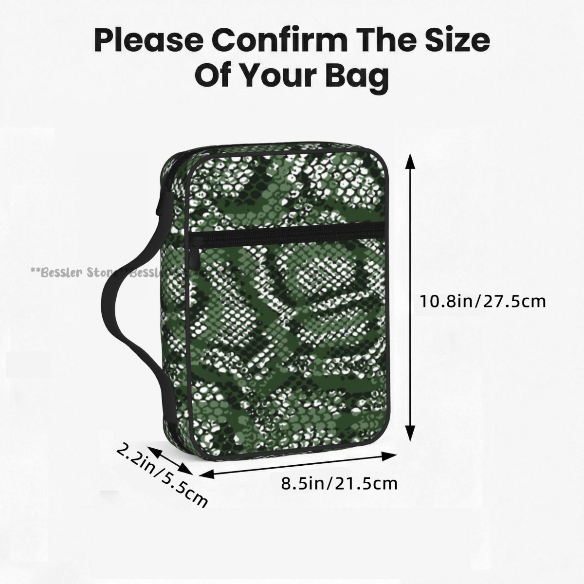 Green Snake Skin Pattern Bible - đánh giá và giá Handbags