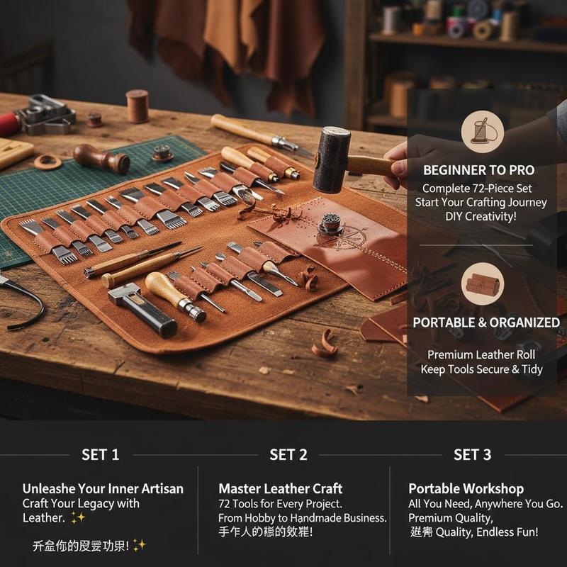72 PCS Leather Crafting Suppli - đánh giá và giá Handbags