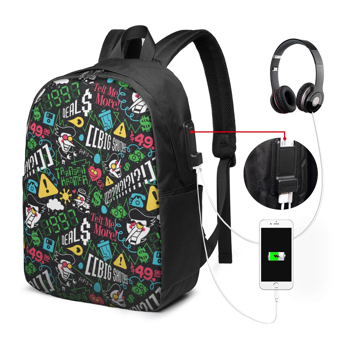 Deltarune SPAMTON G Backpack T - đánh giá và giá Travel Bags