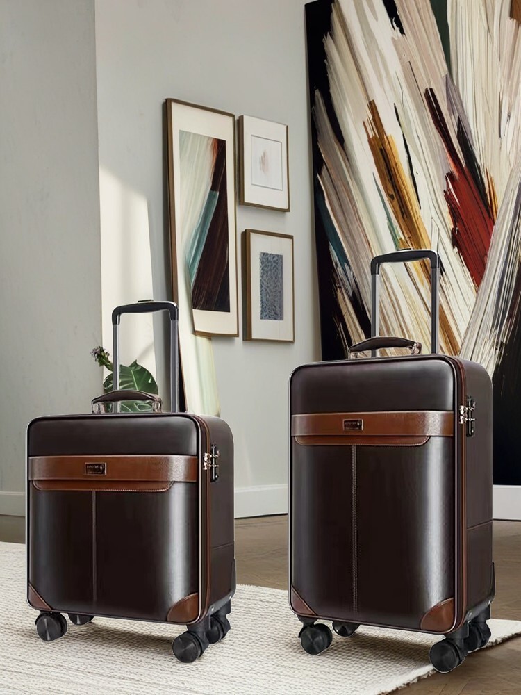 PREMIUM Leather Rolling Luggag - đánh giá và giá Spinner Wheel Rolling Suitcase 20 Inch