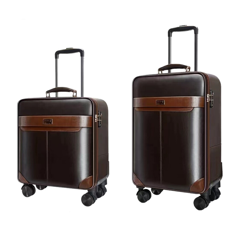 PREMIUM Leather Rolling Luggag - đánh giá và giá Spinner Wheel Rolling Suitcase 20 Inch