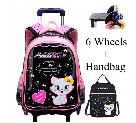 Student School Rolling Backpac - đánh giá và giá Foldable Rolling Luggage Bag