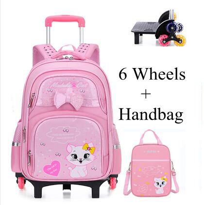 Student School Rolling Backpac - đánh giá và giá Foldable Rolling Luggage Bag