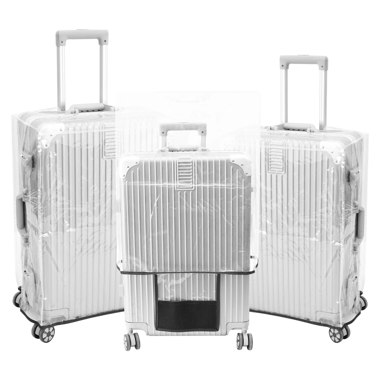 3Pcs Transparent PVC Luggage P - đánh giá và giá Luggage Protective Cover Transparent