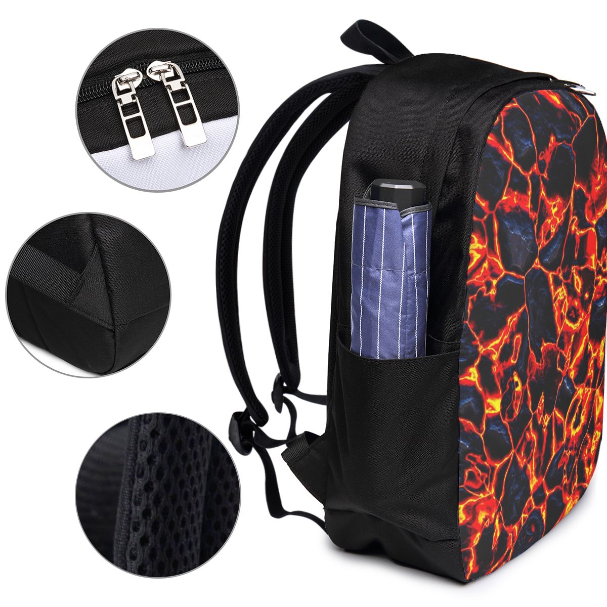Magma Volcano Lava Fire Backpa - đánh giá và giá Travel Bags