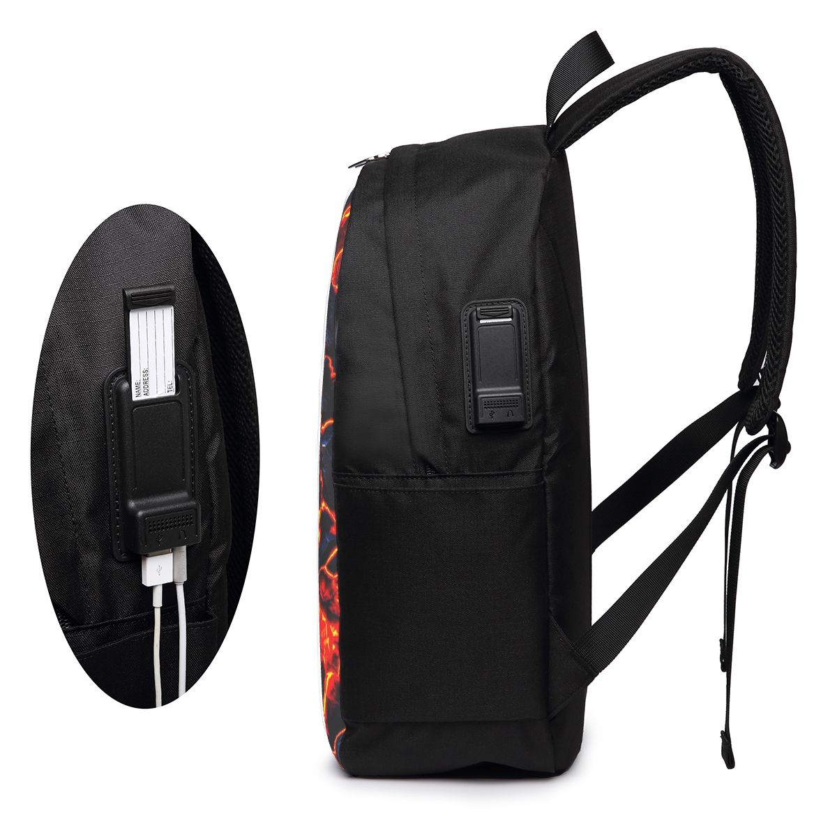 Magma Volcano Lava Fire Backpa - đánh giá và giá Travel Bags