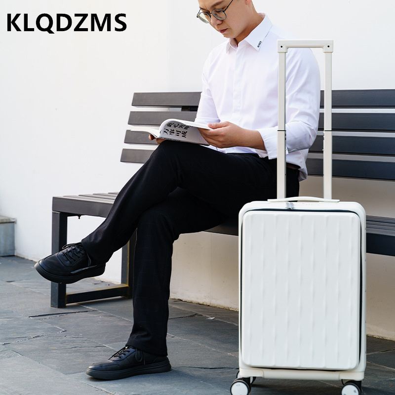 KLQDZMS Travel Luggage Front O - đánh giá và giá Front Opening Laptop Luggage 24 Inch