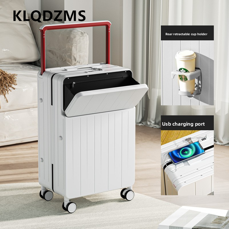 KLQDZMS Multifunctional Suitca - đánh giá và giá Front Opening Laptop Luggage 24 Inch
