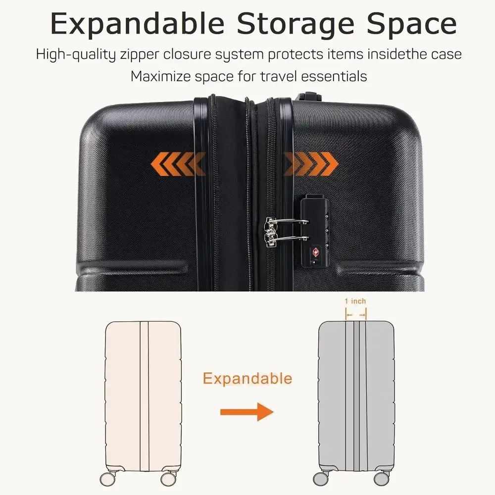 3-Piece Hard Shell Spinner Lug - đánh giá và giá Expandable Hard Shell Luggage Set
