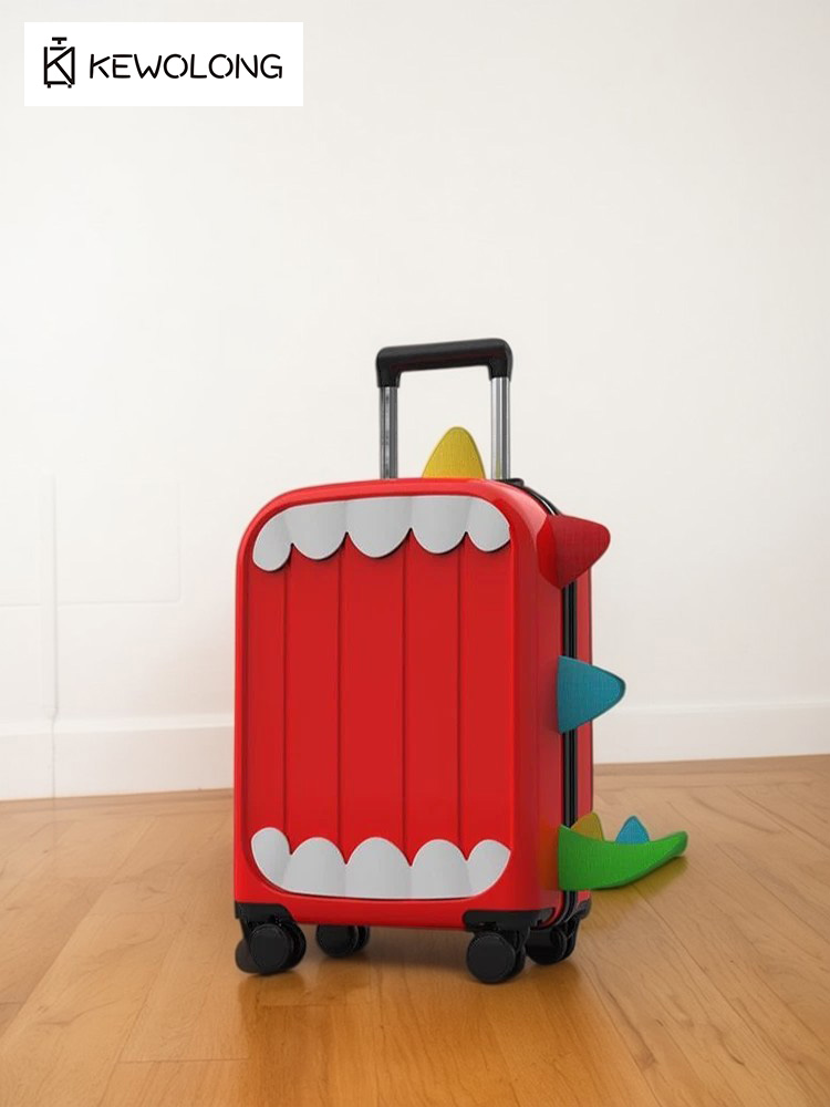 3D Cartoon Dinosaur Kids Lugga - đánh giá và giá Spinner Wheel Rolling Suitcase 20 Inch
