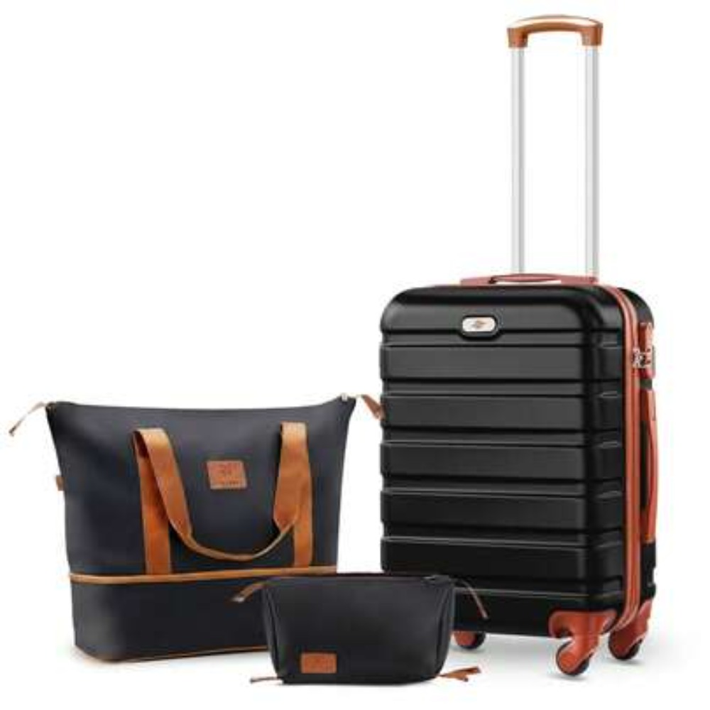 3 Piece Carry On Luggage Set 2 - đánh giá và giá Expandable Hard Shell Luggage Set