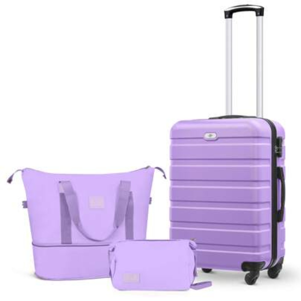 3 Piece Carry On Luggage Set 2 - đánh giá và giá Expandable Hard Shell Luggage Set