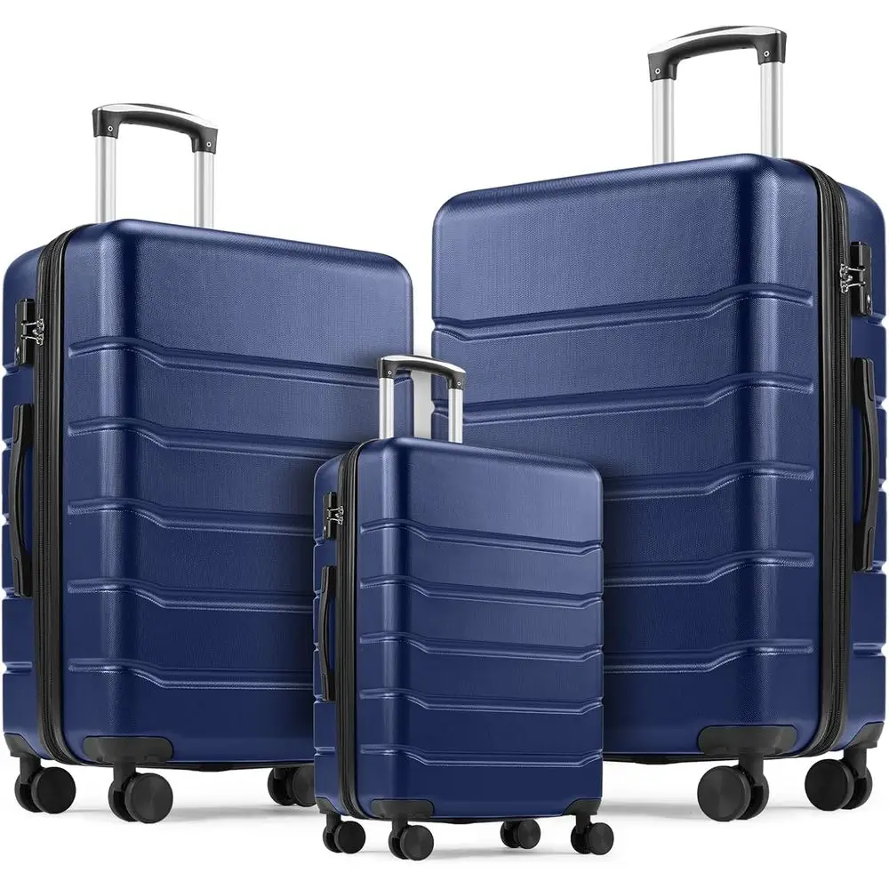 3-Piece Hardshell Expandable L - đánh giá và giá Expandable Hard Shell Luggage Set