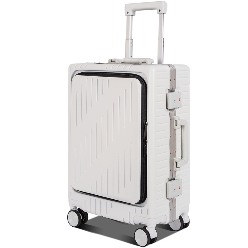 Front Opening Business Luggage - đánh giá và giá Aluminum Frame Carry On Luggage