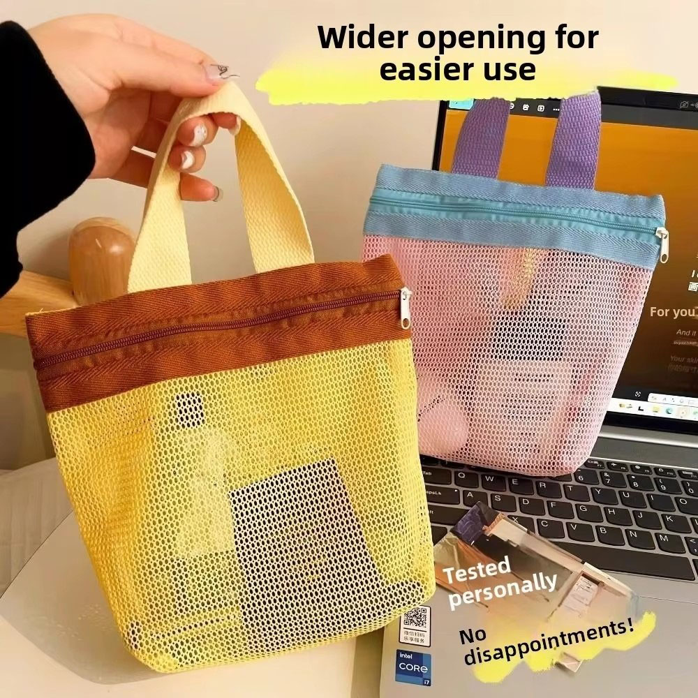 New Dopamine Mesh Toiletry Bag - đánh giá và giá Cosmetic Bags