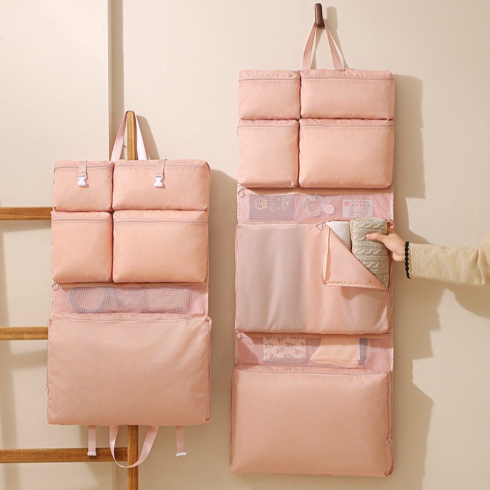 New Multi-Compartment Hanging  - đánh giá và giá Foldable Rolling Luggage Bag