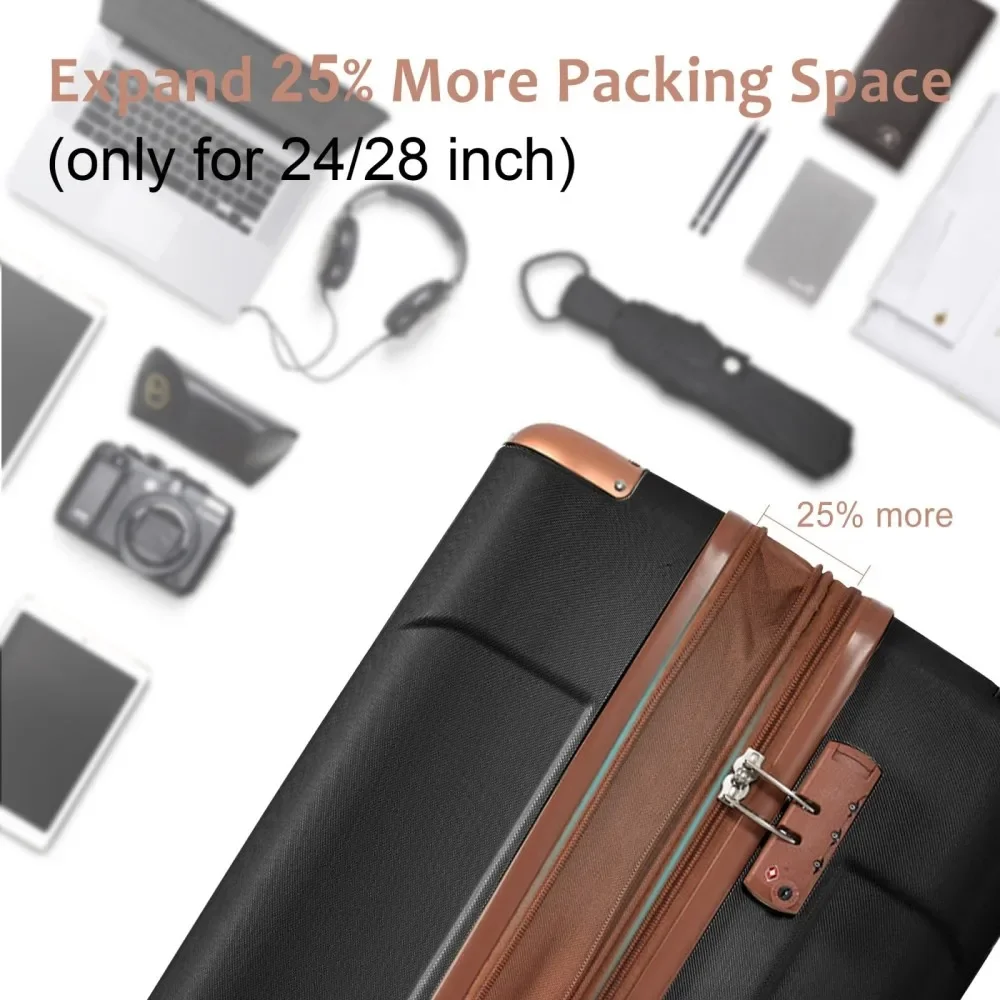 Luggage Sets 3 Piece, Expandab - đánh giá và giá Expandable Hard Shell Luggage Set