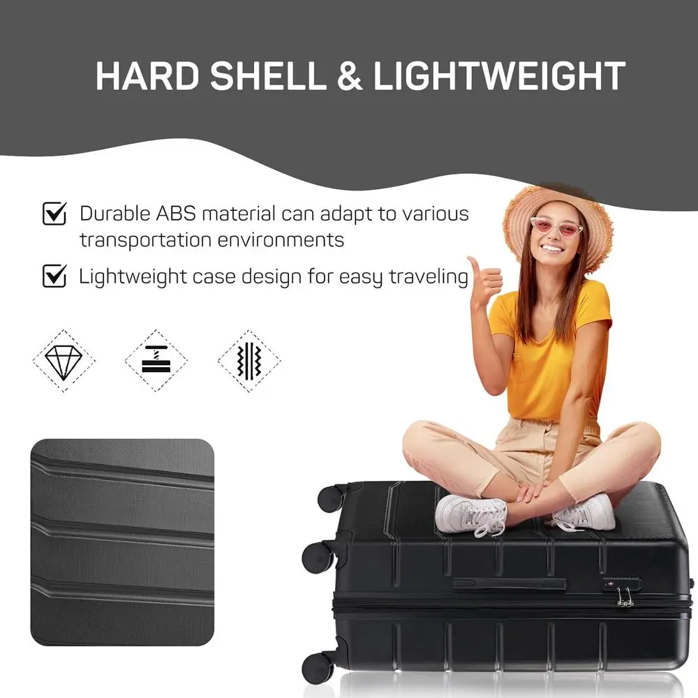 3-Piece Hard Shell Spinner Lug - đánh giá và giá Expandable Hard Shell Luggage Set