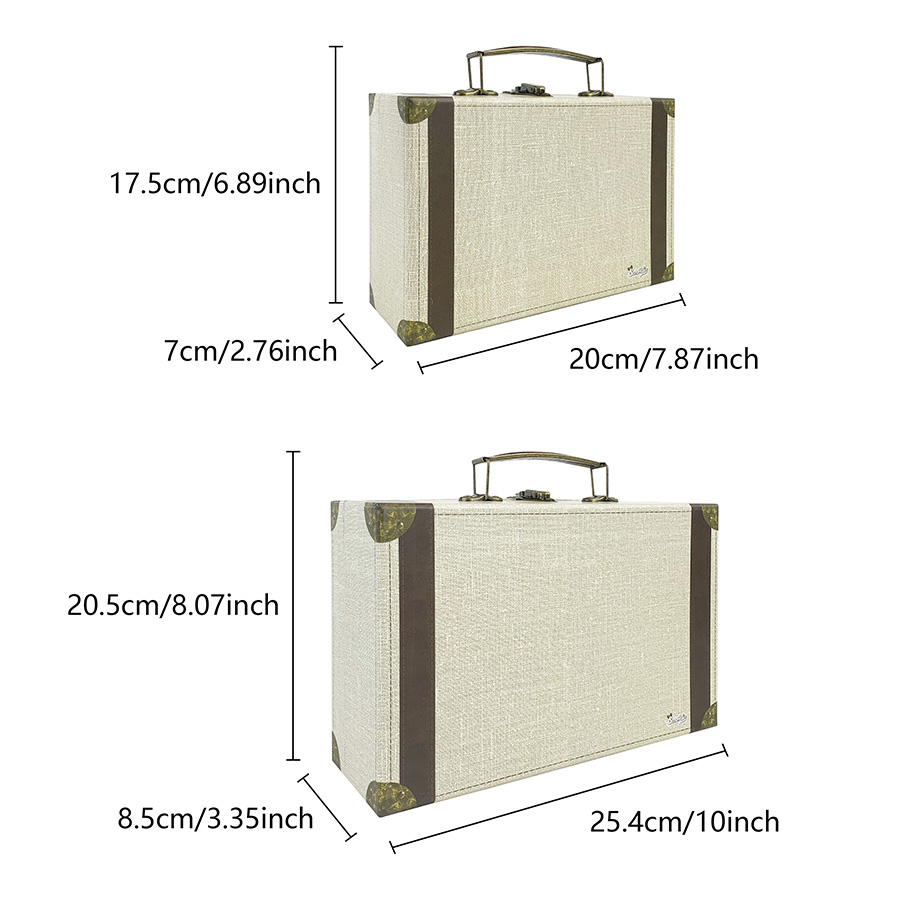 2pcs Vintage Suitcase Style St - đánh giá và giá Retro Vintage Trunk Suitcase