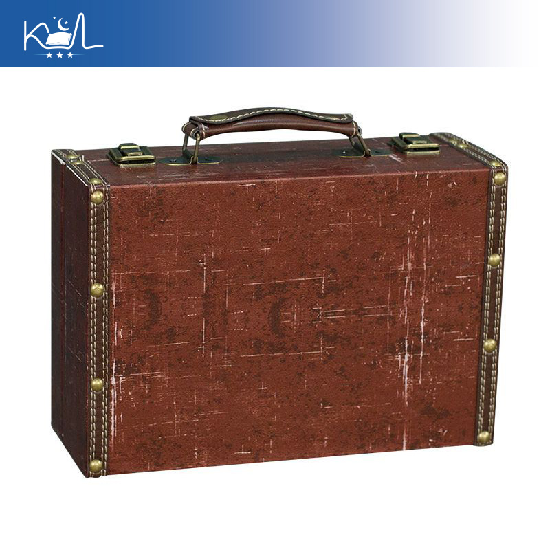 Vintage Red Decorative Suitcas - đánh giá và giá Retro Vintage Trunk Suitcase