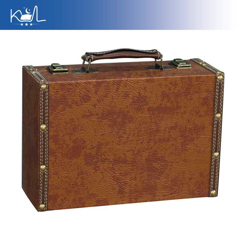 Vintage Brown Decorative Suitc - đánh giá và giá Retro Vintage Trunk Suitcase