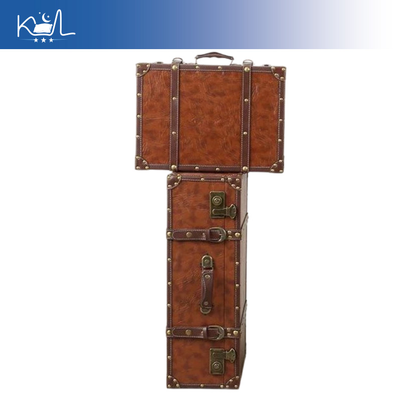Vintage Brown Decorative Suitc - đánh giá và giá Retro Vintage Trunk Suitcase