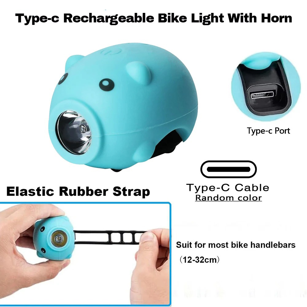 Cute Pig Bicycle Front Light w - đánh giá và giá Kids Ride On Suitcase Scooter