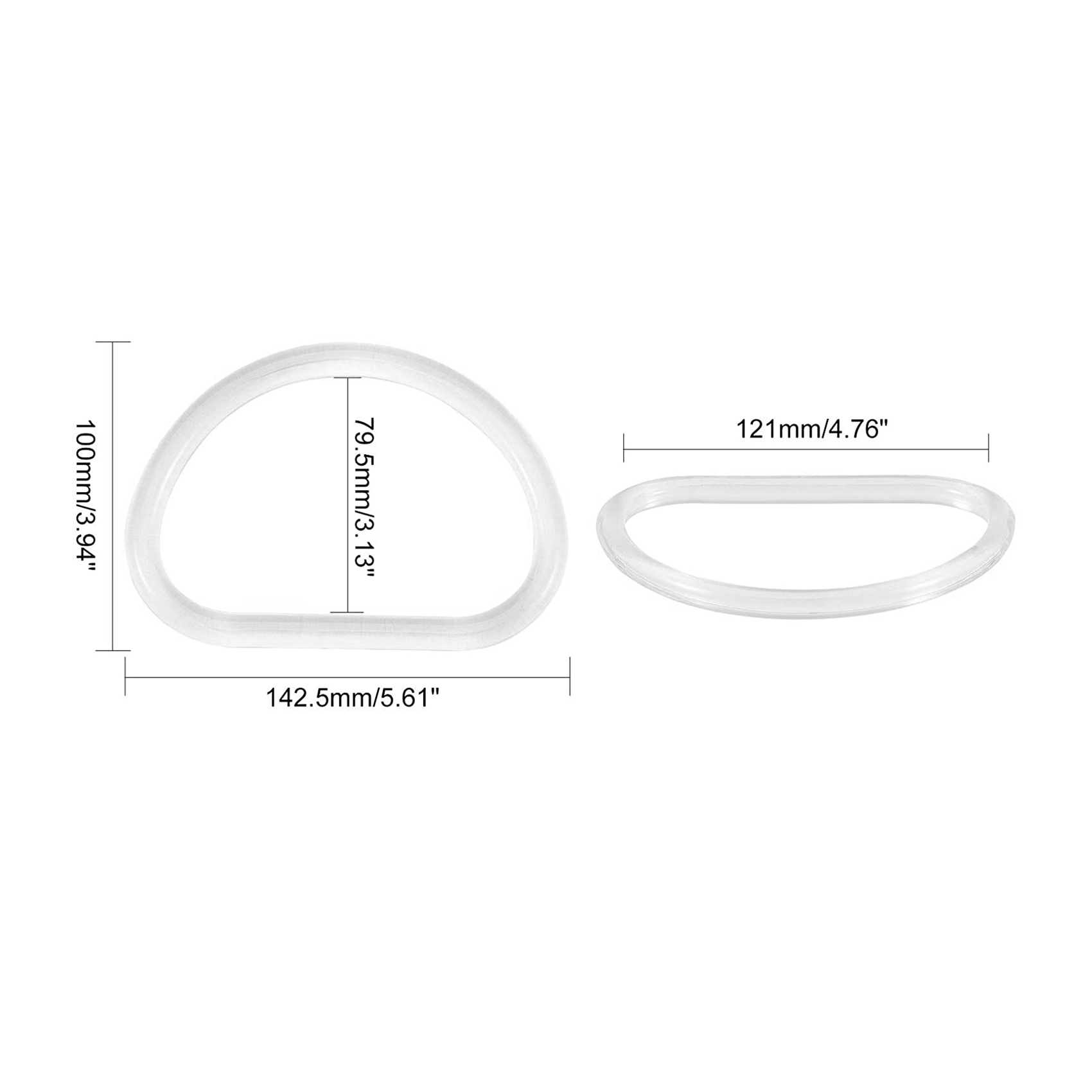 ABQR 10Pcs Transparent Bag Han - đánh giá và giá Handbags