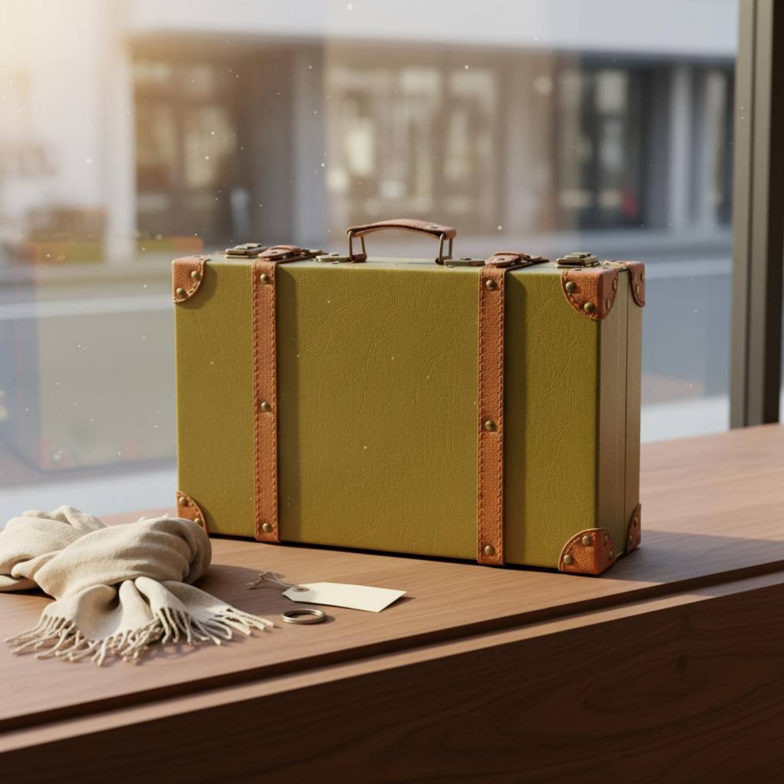 3 Pieces Vintage Suitcase Set  - đánh giá và giá Retro Vintage Trunk Suitcase