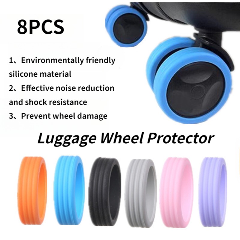 8Pcs Silent Luggage Wheel Rubb - đánh giá và giá Silent Replacement Luggage Wheels