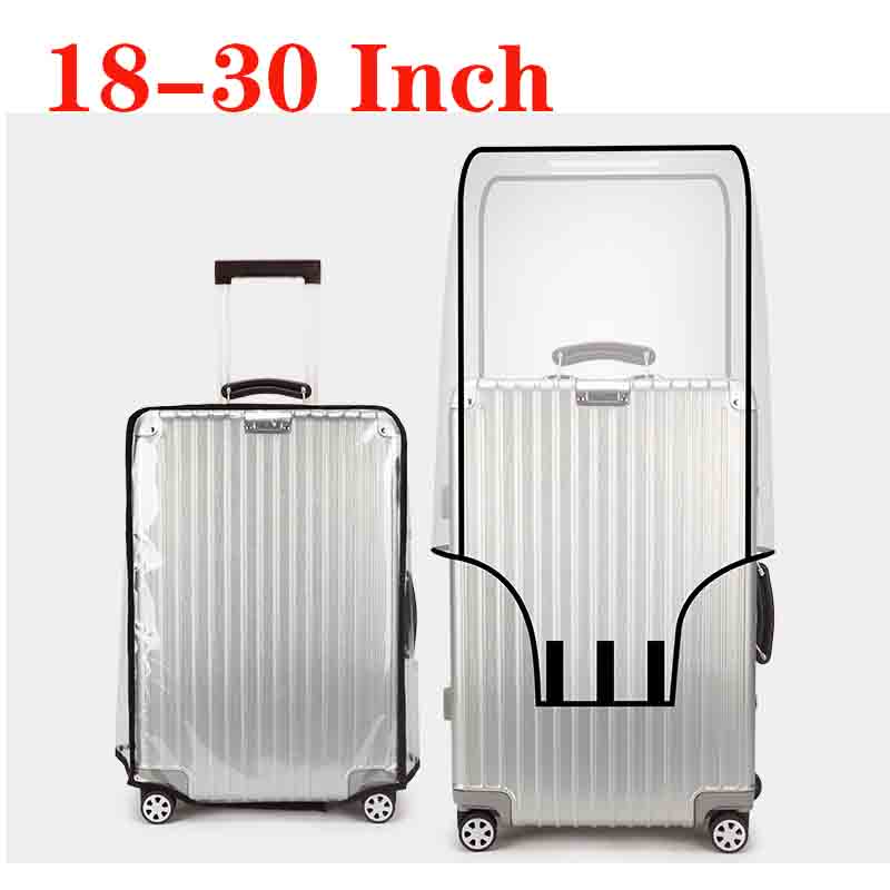 18-30 Inch Suitcase PVC Cover  - đánh giá và giá Luggage Protective Cover Transparent