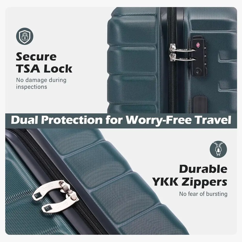 3-Piece Hard Shell Spinner Sui - đánh giá và giá Expandable Hard Shell Luggage Set
