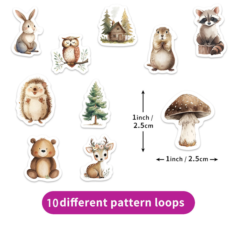 500PCS Cartoon Forest Animal G - đánh giá và giá Luggage