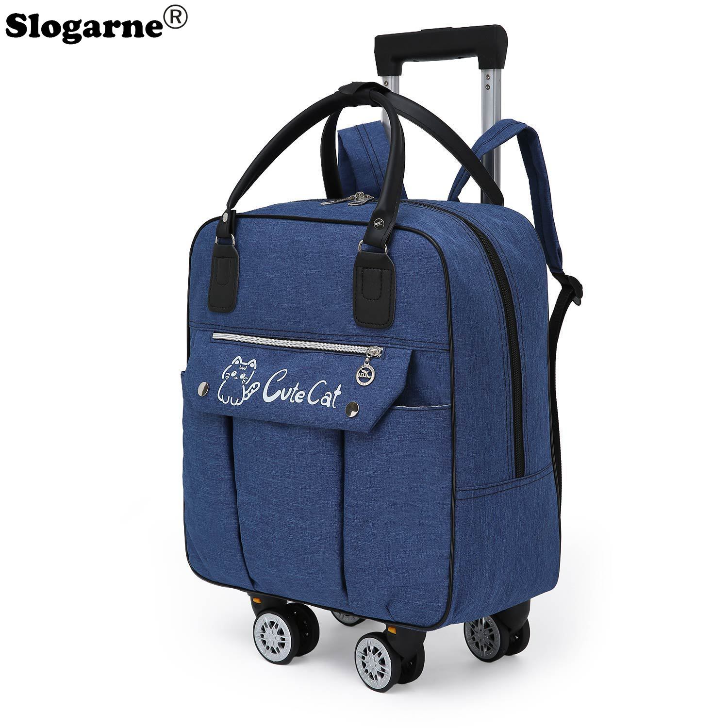 Trolley Large Capacity Travel  - đánh giá và giá Foldable Rolling Luggage Bag