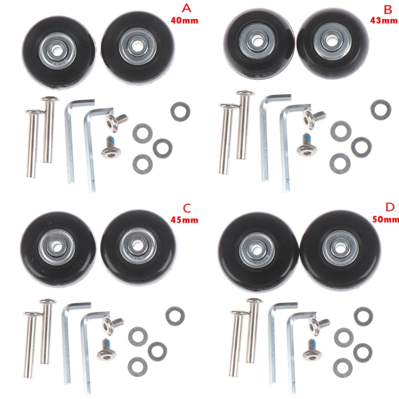 1Set OD 40-54mm Suitcase Parts - đánh giá và giá Silent Replacement Luggage Wheels