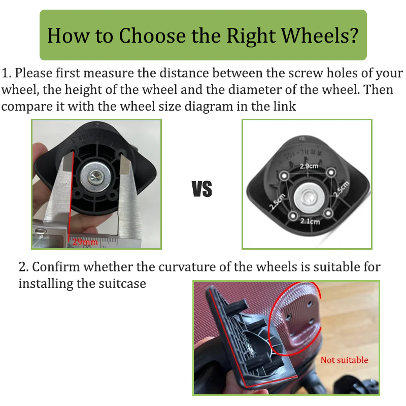 For Samsontie U91 Series Lugga - đánh giá và giá Silent Replacement Luggage Wheels