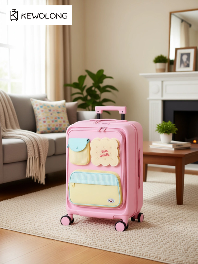20 Inch Cute Front Opening Spi - đánh giá và giá Spinner Wheel Rolling Suitcase 20 Inch