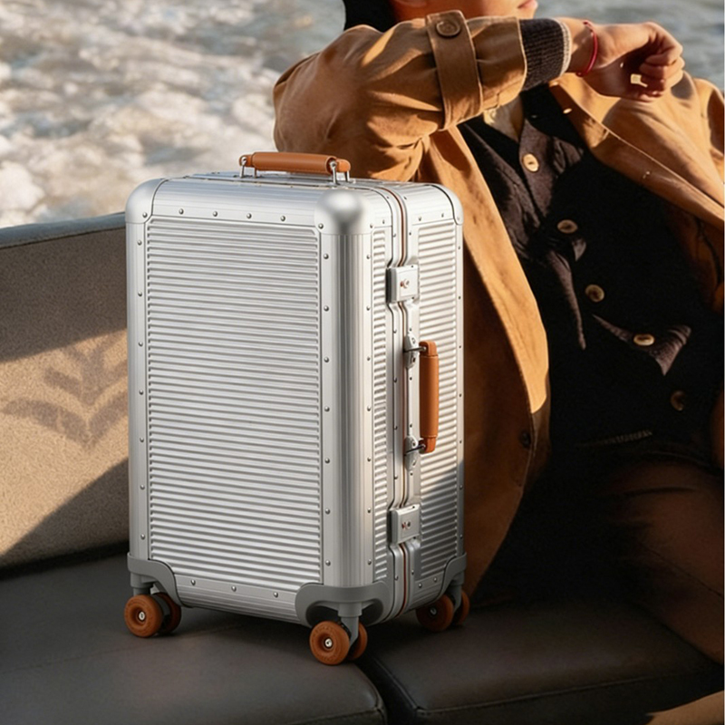 Large fashion aluminum-frame t - đánh giá và giá Aluminum Frame Carry On Luggage