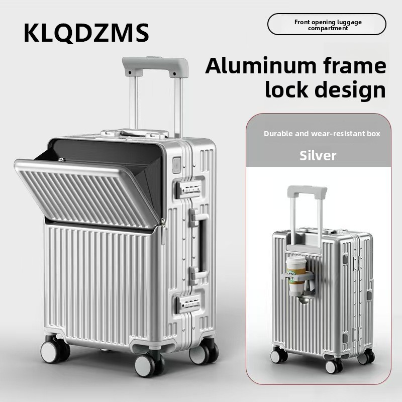 KLQDZMS Multifunctional Suitca - đánh giá và giá Front Opening Laptop Luggage 24 Inch