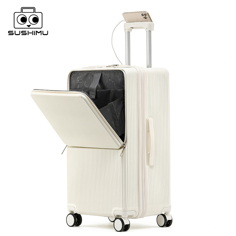 sushimu Suitcase Wide Handle T - đánh giá và giá Aluminum Frame Carry On Luggage