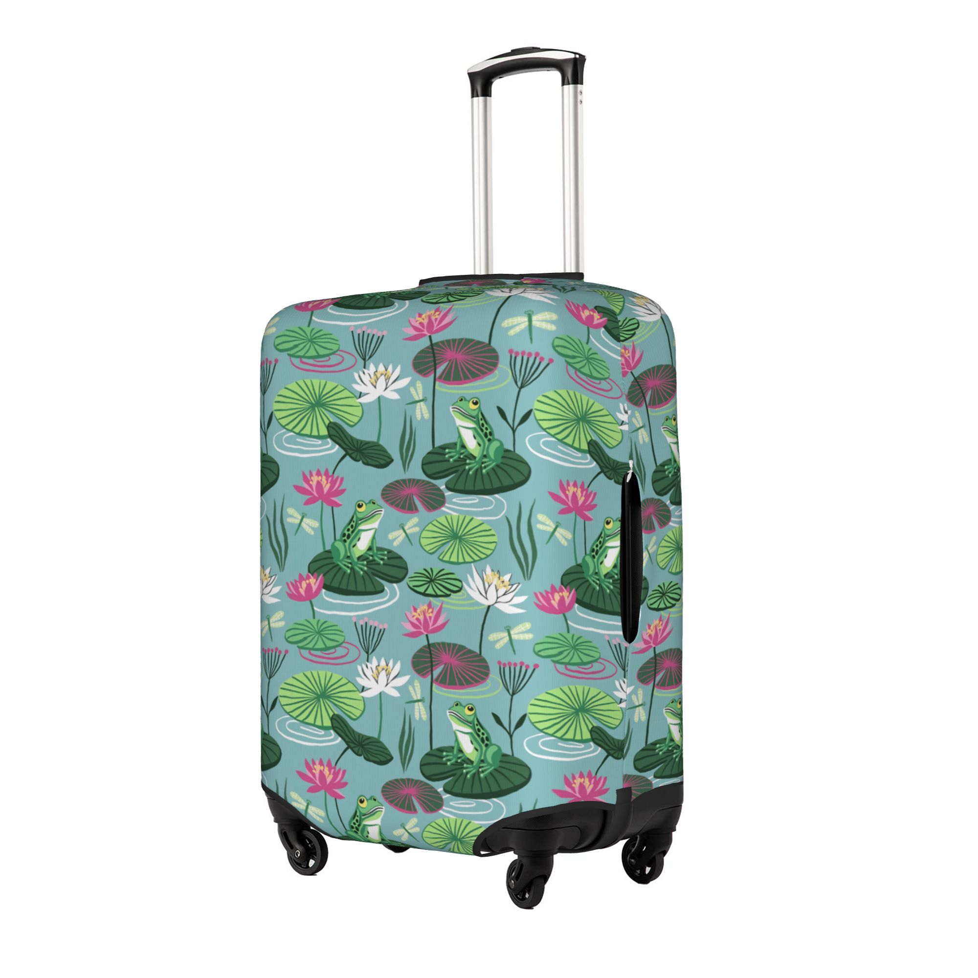 Frogs and water lilies Travel  - đánh giá và giá Waterproof Suitcase Cover Protector