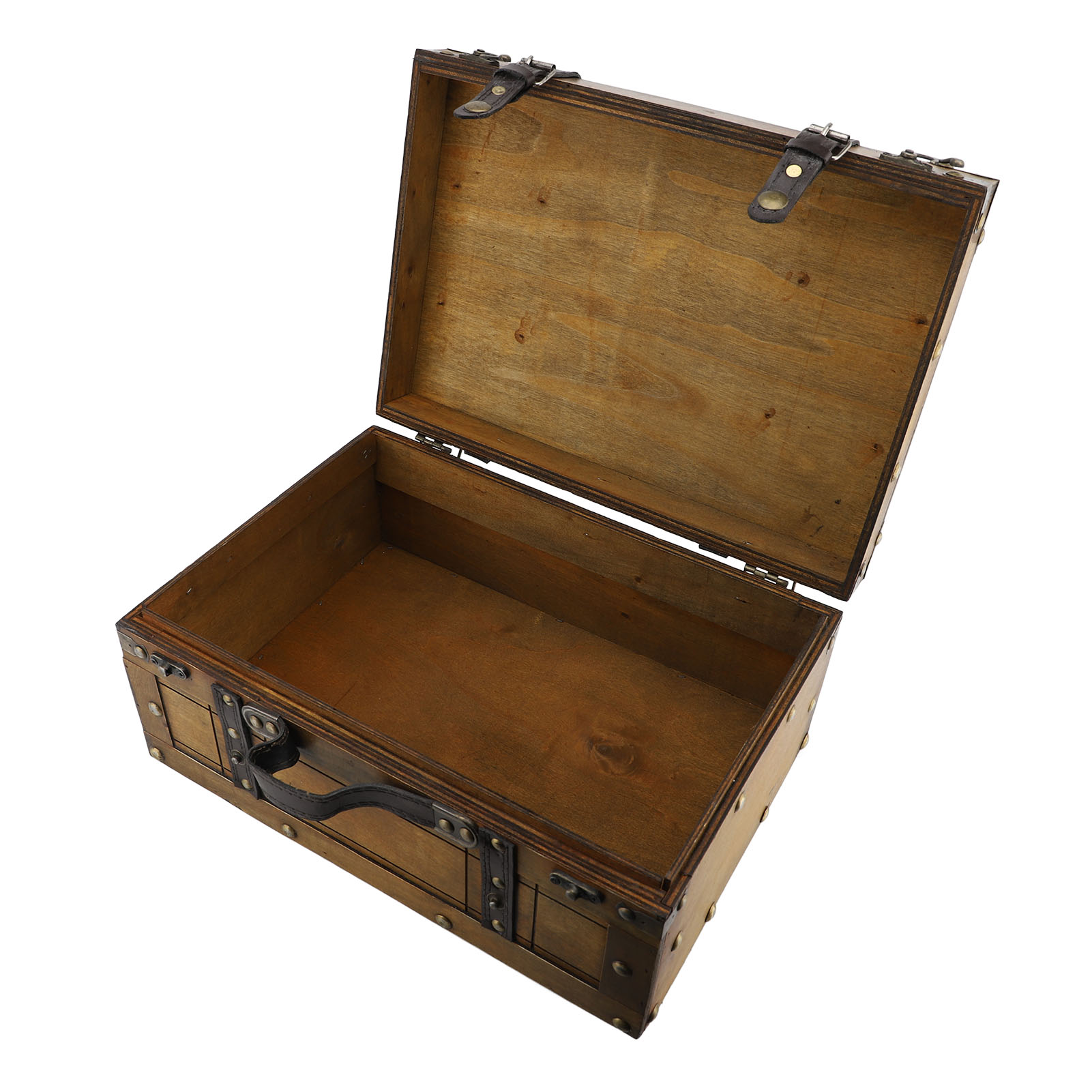 Retro Suitcase Synthetic Wood  - đánh giá và giá Retro Vintage Trunk Suitcase