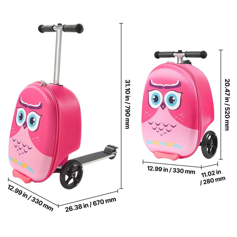 20 Inch Kids Ride on Scooter L - đánh giá và giá Kids Ride On Suitcase Scooter