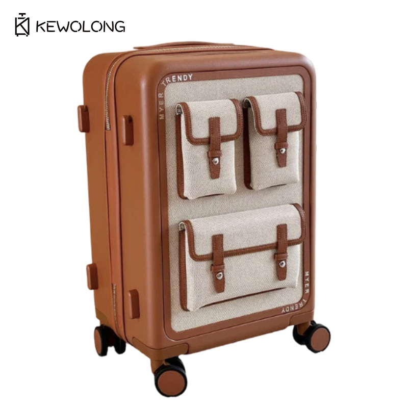 Vintage Canvas Spinner Suitcas - đánh giá và giá Spinner Wheel Rolling Suitcase 20 Inch
