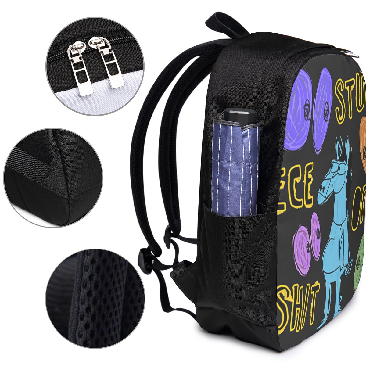 Cartoon Bojack Horseman Stupid - đánh giá và giá Travel Bags