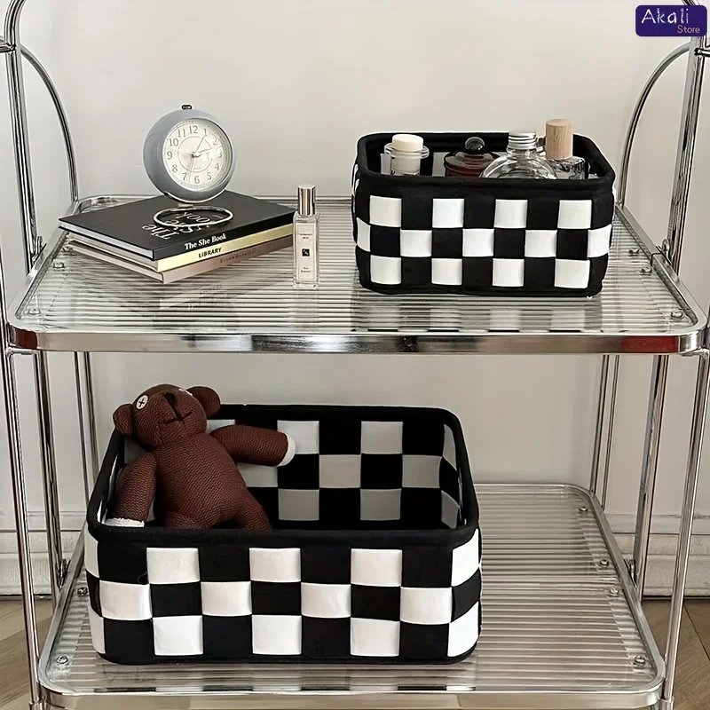 2026Black and White Checkered  - đánh giá và giá Cosmetic Bags
